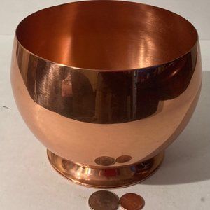 Vintage Metal Copper Cup, Bowl, Candy Dish, 6" x 5", Coppercraft Guild
